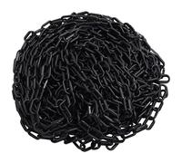vidaXL Chaîne d'avertissement plastique Ø 8 mm 100 m noir