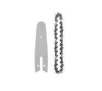 Chaîne de 4/6 pouces et plaque de guidage Chaîne de remplacement de la chaîne de scie électrique for mini chaîne de tronçonneuse en bois coupure de coupe tranchante(4inch set A)