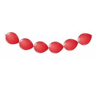 Chaîne de ballons 3m rouge