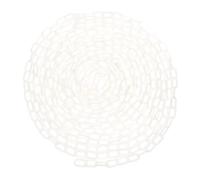 Chaîne de barrière plastique Chaîne de sécurité 10M, chaîne liée à barrière en plastique robuste for le contrôle des foules, avertissement circulation, cônes route, utilisation extérieur et intérieur