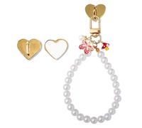 Chaîne de breloques Kindle en forme de papillon et de champignon pour femme - Bracelet Kindle Pearl - Cadeau pour les amateurs de lecture - Breloques pour liseuse électronique, téléphone, iPad, AirPod