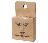Chaîne de cartographie pré-collée - fil de dessin pour sourcils | Marqueur de sourcils de haute précision avec règle de mesure pour un positionnement précis, stylistes d'outils cos