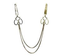 Chaîne De Chemise 3Pcs Multi-Pattern Golden Chain Brooch | Classic Ornament Suitable For Banquet Wear