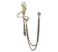 Chaîne De Chemise 3Pcs Multi-Pattern Golden Chain Brooch | Classic Ornament Suitable For Banquet Wear