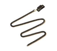 Chaîne de cheveux longue tressée en strass pour femme Hiphop Strass Extension de cheveux Clip Accessoires