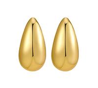 Chaine de Cheville Initiales Coeur S925 Argent Aiguille En Forme De C Gourde Graine Vent Froid D'oreilles Cadeaux Créatifs D'oreilles (Gold, One Size)
