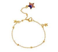 Chaîne de cheville pendentif étoile à la mode et minimaliste, accessoire de pied de plage pentagramme de tempérament féminin