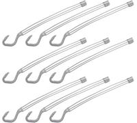 Chaîne De Cintre De Pot De Fleur 50pcs Chaînes De Panier Suspendu Chaîne De Remplacement De Pot De Plante De Fleur avec Crochets Cintre pour Mangeoires à Oiseaux Jardin, White, 35X4.5CM