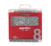 Chaîne de Circuit Sram PC 830 114 maillons 6/7/8 Voies Argent