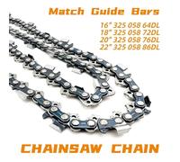 Chaîne de ciseau complète économique 0,325" 1,5 mm 64 72 76 86 les maillons d'entraînement sont disponibles pour tronçonneuse à essence-0.325 - 43T 86DL-