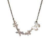 Chaîne de clavicule de papillon fleur collier femme fée comme et doux collier Niche Design sens