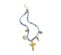 Chaîne de clavicule minimaliste avec tissu texturé pour un port confortable et polyvalent au quotidien, bijoux empilables, One Size, Comme décrit, Produit conforme à la description.