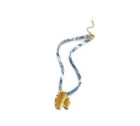 Chaîne de clavicule minimaliste avec tissu texturé pour un port confortable et polyvalent au quotidien, bijoux empilables, One Size, Comme décrit, Produit conforme à la description.