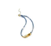 Chaîne de clavicule minimaliste avec tissu texturé pour un port confortable et polyvalent au quotidien, bijoux empilables, One Size, Comme décrit, Produit conforme à la description.