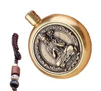 Chaîne de clé en corde, chaîne de clé de voiture de Bouddha en laiton, chaîne de clé de style chinois en laiton vintage | Décoration de sac suspendu de voiture af