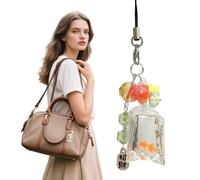 Chaîne de clés de poisson - Gold Fish Car Charm - d'eau transparent Accessoires simulés pour hommes de à dos élégant décoratif