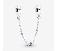 Pandora Chaîne de Confort Triple Pierre Bleue 50 mm