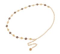 Chaîne de corps métallique pour femme - Accessoire de ceinture multifonction pour robes, jeans, événements formels, bijoux de taille en forme de fleur de rose, One Size, Comme décrit, Comme décrit.