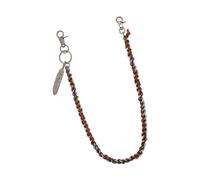 Chaîne de corps moderne style Hip Hop en métal léger pour les batailles de danse, les concerts et la rue de tous les jours, chaîne de ceinture de danse de rue, marron clair, taille unique