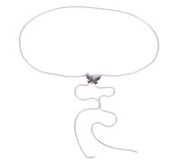 Chaîne de corps ornée d'un long collier détachable - Accessoire de mode pour femme - Élégante tenue de bal - Bijou de corps réglable, One Size, Comme décrit, Comme décrit.