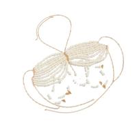 Chaîne de corps portable faite à la main avec perles réglables pour soutien-gorge - Accessoire de bijoux pour des tenues élégantes et confiantes - Pour un usage quotidien et décontracté - Chaîne de