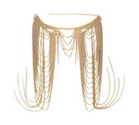 Chaîne de corps réglable en strass pour femme, idéale pour les spectacles et les rassemblements sociaux, bijou élégant pour femme, taille unique, Comme décrit, Comme décrit.