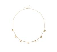 Chaîne de corps sexy pour femme, plaqué or 18 carats, trombone, chevrons, papillon, strass, bijou de plage, chaîne de corps, Métal, Pas de gemme
