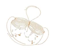 Chaîne de corps sophistiquée avec perles - Accessoire de poitrine polyvalent - Accessoire portable pour les fêtes et les rendez-vous galants, taille unique, Comme décrit, Comme décrit.