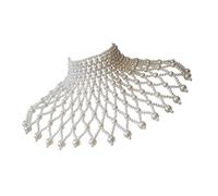 Chaîne De Corps Sophistiquée En Fausses Perles Décoration D'épaule Pour Femmes Couvre-chef Club Bal Concours Accessoire À La Mode Pour Dames