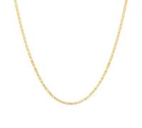 Chaîne de Cou - Femme/Enfant - Maille Marine - Plate - 45 cm - 2 mm - Plaqué Or Jaune 750/1000 - 3 Microns