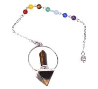 Chaîne de cou réglable avec pendentif pyramide hexagonale en pierre de cristal naturel - Bijoux de Saint-Valentin, taille unique, Comme décrit, Comme décrit.