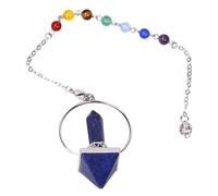 Chaîne de cou réglable avec pendentif pyramide hexagonale en pierre de cristal naturel - Bijoux de Saint-Valentin, taille unique, Comme décrit, Comme décrit.