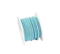 Chaîne de coupe en strass en verre, diamant en cristal, à coudre, à coller, bande de strass for robes(Sky Blue,5YARDS_SS6-2MM)