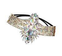 Chaîne de cuisse avec strass géométriques multicolores, bande élastique, spectacle de danse du ventre, bijoux de corps, cadeau pour femme, bande élastique, bijoux de cuisse