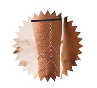 Chaîne de cuisse en or Chaîne de jambe superposée Plusieurs cercles Charme Chaîne de jambe Stretch Cuisse Chaîne de corps Plage Bikini Cuisse Chaîne Rave Bijoux de corps Accessoires pour femmes