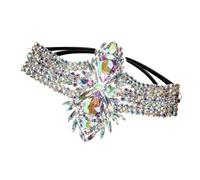 Chaîne de cuisse extensible cloutée en cristal pour femme - Style vintage - Pour soirée dansante - Élastique - Cadeau de jambe, taille unique, Comme décrit, Comme décrit.