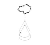 Chaîne de cuisse pour femme - Pendentif en cristal bohème - Chaîne de jambe avec strass étincelants - Pour l'été, la plage, le bikini, les bijoux, porte-jarretelles, accessoires