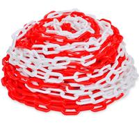Chaîne de délimitation 30 m plastique rouge et blanc