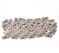 Chaîne de dérailleur for vélo de route/VTT 8/9/10/11/12 vitesses, creuse, ultra-légère, dorée, 251 g(S11L 11-33 speed)