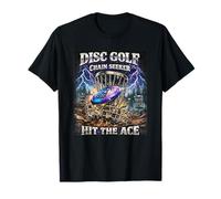 Chaîne de Disc-Golf Seeker Hit The Ace Retro Bootleg Rap des années 90 T-Shirt