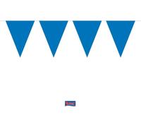 Chaîne de fanions bleue, 10m