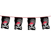 Chaîne de fanions de pirates 10m