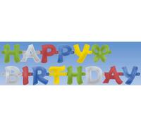 Chaîne de fête Joyeux anniversaire Amscan 140 cm de large 11 cm de haut 1 pièce