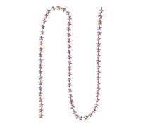 Chaîne de garniture en strass étoile en verre de cristal, bricolage découpable à coudre sur chaîne de coupe en strass pour vêtements, artisanat, décorations d'intérieur, 3,28 (Couleur AB)