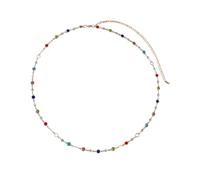Chaîne de hanche en cristal multicolore vif pour femme - Élégant bikini de plage - Bijou de corps - Accessoire de mode - Décoration de taille en alliage, taille unique, Comme décrit, Comme décrit.