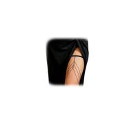 Chaîne de jambe simple en strass pour bikini - Bijoux en cristal élastique - Chaîne de cuisse multi-couches - Bijoux pour femme, Medium, Alliage, Alliage.