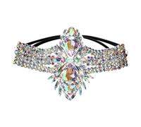 Chaîne de jambe vintage avec strass - Cordon élastique pour danse du ventre - Chaîne de cuisse pour femme - Accessoire de fête - Sangle élastique - Bijoux de cuisse, taille unique, Comme décrit, Comme