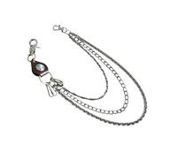 Chaîne de jeans tendance pour homme avec tête de mort et clous pour des styles individuels en diverses occasions, taille unique, Comme décrit, Comme décrit.