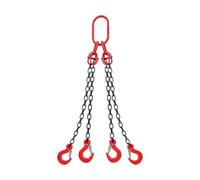 Chaîne de Levage 80 Grade 1-200 tonnes épandeur, élingue en Acier au manganèse, chaîne de Levage Ensemble Complet de Crochet et d'anneau épandeur(3T1M4 Chain)