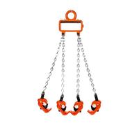 Chaîne de levage de tambour, écarteur de crochet de baril robuste, pince de levage verticale pour entrepôt industriel 4null